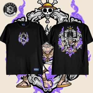 NAKAMA CLOTHING ONEPIECE LUFFY MONOGRAM GRAPHIC COTTON TSHIRT FOR MEN AND WOMEN WITH FREE STICKER
