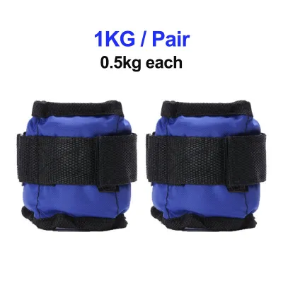 ⚡COD⚡ 1Pair 1~6KG Adjustable Leg Ankle Wrist Lron Sand Bag Weights Strap Strength Training For Gym Fitness Yoga Running