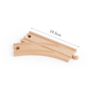 LINSBAYWU Train Model High Quality Educational Toys Building Blocks Learning Educational Assemble Model Set Wooden Track Accessories Wooden Track Railway Toys Track Connector Toys Train Track Toys