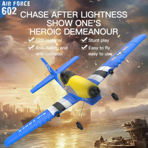 JDD[Available][Fast delivery]KF602 P51 Mustang RC Airplane 2.4G 3CH 370mm Wingspan RC Aircraft EPP Foam Remote Control Fighter RTF Glider Plane Toys Gifts