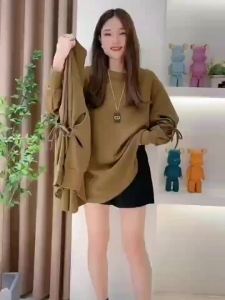 G7 Lightning Warehouse Cross-Border TEMU Hiyin SHEIN Thin Mid-Length Thai Bow Sleeve European and Korean Shirt 7/7