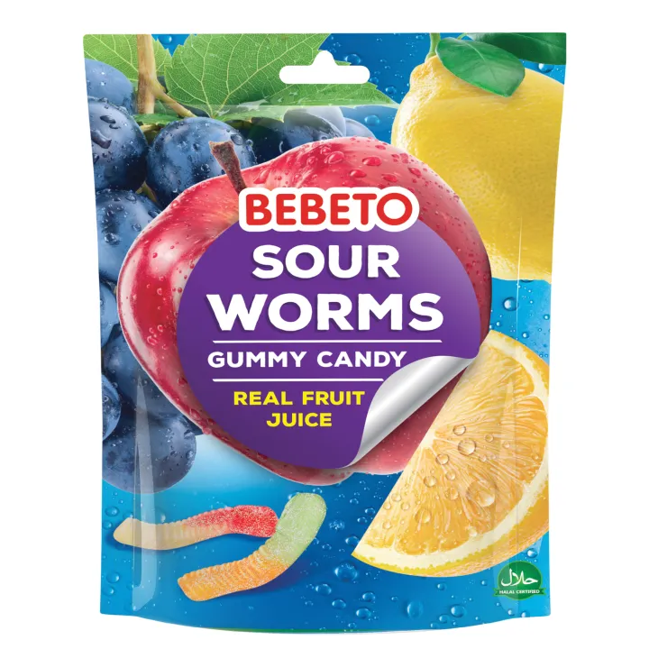 BEBETO SOUR WORMS 60GR