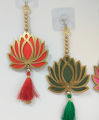 Decorative Lotus Wall Hanging for Home Décor | Ideal for Pooja Room, Door & Entrance Decoration | Perfect Diwali, Festival & Return Gift (Pack of 1 | Size - 9 inches). 