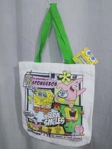 Official SpongeBob SquarePants Tote Bag Nickelodeon Viacom 2025 Design 3 Three