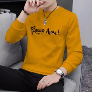 Promo Sweater Keren Crewneck Trendy Kaos Pria Kekinian Sweatshirt Kasual Sweter Cowok Forever Alone