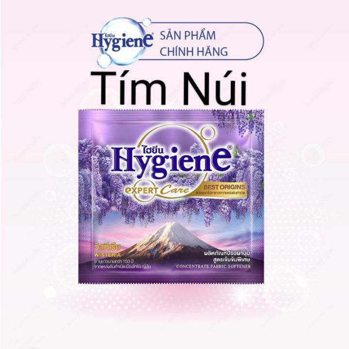 Nước xả vải hygiene 20ml dây 12 gói - Màu TÍM NÚI | Lazada.vn