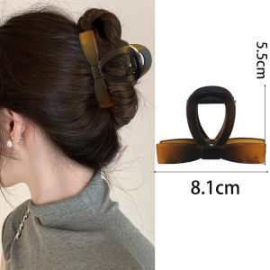 X.z. MOONLIGH คลิปโบแดง Ankara ระดับไฮเอนด์ง่ายและอเนกประสงค์อุปกรณ์กิ๊บติตผมผมผูกครึ่งเดียวที่ด้านหลังของศีรษะ