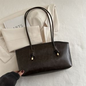 BOOCEAN Large Capacity Work Shoulder Bag PU Leather Solid Color Lady Handbags  Simple Crossbody Bag Women Female