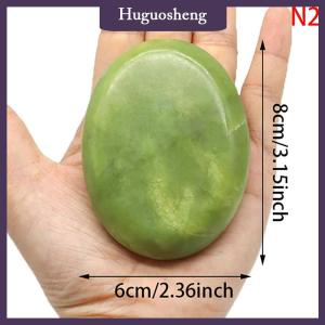 [huguosheng] Natural Massage Stones Green Stones Cold Rock for Spa Deep Tissue Massager