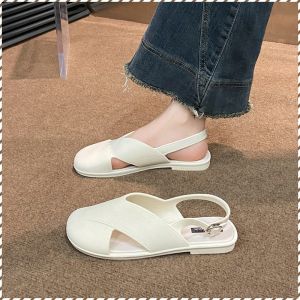 Flip-flops Fashion Buckle Loop Decoration Slippers Elegance Good Support Lightweight Water-resistant