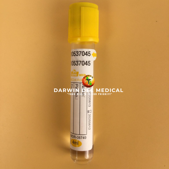 VACUTAINER BLOOD COLLECTION TUBE YELLOW TOP 4ML PER PIECE | Lazada PH