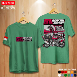 kaos distro kata-kata RACING GL BERKAH RANTAU kaos keren kaos anak rantau tshirt atasan pria