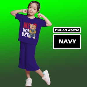 Qiala - WONDER SETELAN ANAK WANITA MODEL CELANA KULOT USIA 3 - 12 TAHUN