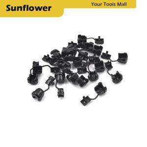 🎀🎁【Special price】Sun 20PC 6N-4 STRAIN BUSHING SJT 18AWG T = 0.5 ~ 1.6mm NYLON 66 Black