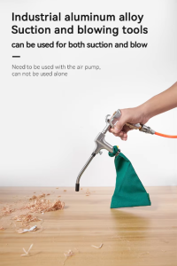 IMBOT Short Nozzle Pneumatic Dust Gun Cleaning Tool Air Blow Gun with Dust Bag Dual Effect Blow and Suction