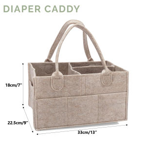 Diaper Caddy - Nursery Storage Bin and Car Organizer for Diapers and Baby Wipes2026