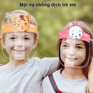 Tấm che mặt cho bé Baby Face Shield Kính Bảo Hộ Chống Giọt Bắn Phòng Dịch Cỡ Trẻ Em