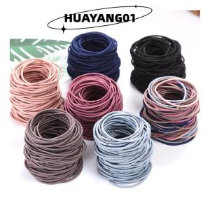 HUAYANG01 [2023 new HOT FASHION] 100pcs phụ nữ Cô Gái Tóc ban nhạc cao su tóc Tie dây thừng đàn hồi hairband ponytail chủ sở hữu headbands scrunchies