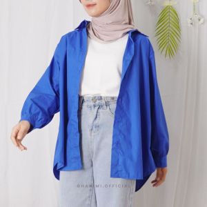 Ghanimi - Laisya Shirt / Kemeja Kerja Oversize Polos