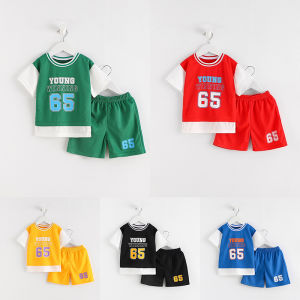 ชุดบาสเด็ก ชุดกีฬาเด็ก เสื้อผ้าเด็ก อายุ 6 เดือน - 6 ปี ผ้าระบายอากาศดี QY03