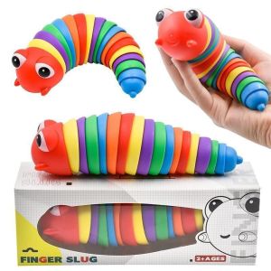 The New Tiktok Decompression Toy Educational Toy Is Versatile Slug Worm Rainbow Caterpillar Lovely Sensory Toy Which Can Freely Reverse and Relieve Pressure and Is A Perfect Gift for Children