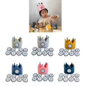 Crown Props Hat for Kids Photography Props Headdress Crown Birthday Celebration Party Decor Fotografia Props Headwear