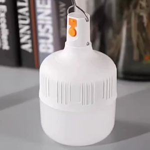 หลอดไฟ พกพา 2000W หลอดไฟ LEDสว่างจริง แท้⚡ไฟฉุกเฉิน (แบบชาร์จไฟได้) หลอดไฟ พกพา 3 โหมด Highlight Flash Lowlight