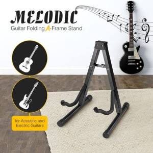 Stand Gitar Akustik Elektrik Tempat Dudukan Gitar Berdiri Foldable Aluminium Alloy