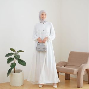 BAJU DRESS DEWASA BAHAN CRINGKLE LEMBUT/BAJU GAMIS DEWASA ALLSIZE BAHAN CRINGKLE/GAMIS  DEWASA ALLSIZE KANCING DEPAN BUSUY