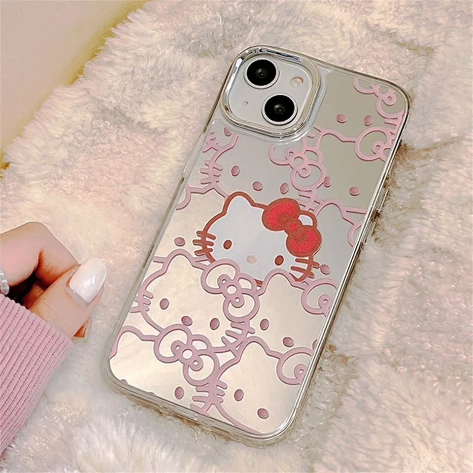 Sanrio Hello Kitty Pink Edge Phone Case For Iphone 14 13 11 12 Pro