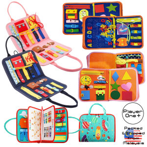 Busy Board Montessori Toy for Toddlers Early Learning Educational Toy Activity Board Developing Motor Sensory For Travel