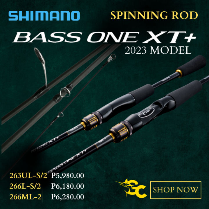 Shimano Bass One Xt 2023 Model Spinning Rod 2pc 6ft 3in Ul Ultra Light