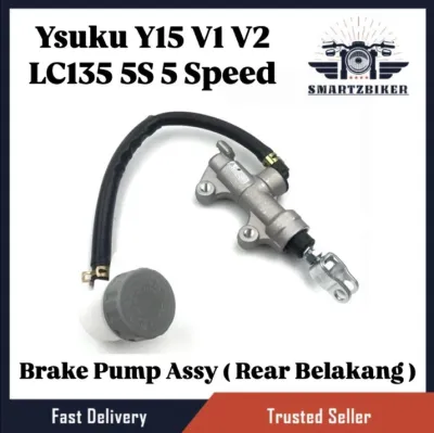 Rear Disc Brake Master Pump Belakang Yamaha LC135 5S 135LC 55C LC 135 5 Speed 5Speed Ysuku Y15 ZR Y15ZR Y15Z V1 V2 Cylinder Dis Dic Disk Brek Brak Pum Pam Assy