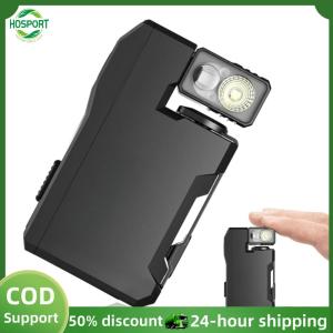 【HOSPORT】Flat Pocket Flashlight with RGB Light EDC Flashlight 180  Rotating Head Mini Flashlight for Outdoor Home Emergencies【1-3 days delivery】