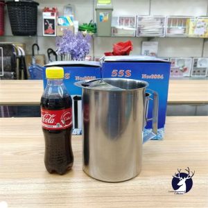 PURE STAINLESS STEEL WATER PITCHER CONTAINER 64oz AND 80oz WATER JUGS RESTAURANT USE PITCHER (TONY)