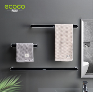 [SYS] ECOCO Wall Mounted Towel Holder Shoe Rack with AdhesiveNordic Style Punch Free Towel Hanger Shoe Organizer