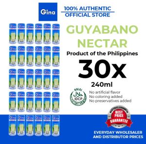 30x Gina Guyabano Nectar Juice 240mL (30 Cans)