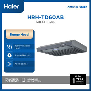 [TOP SELLER] Haier HRH-TD60AB 60cm Range Hood (Black)