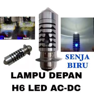 Lampu LASER led 2sisi ac dc h6 matic bebek universal 12VOLT AC/DC