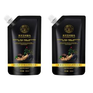 【ซื้อ 2 แถม 2】✨การเจริญเติบโตและการบำรุงเส้นผม✨แชมพูป้องกันผมร่วงโสมและโชวู/แชมพูบำรุงผมด้วยสารสกัดจากพืช แชมพูป้องกันผมร่วงโสมและโชวู