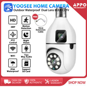 YOOSEE A10 Dual Lens Bulb cctv outdoor waterproof night vision two-way audio wireless wifi Connected to mobile phone remote Dual Lens CCTV Camera