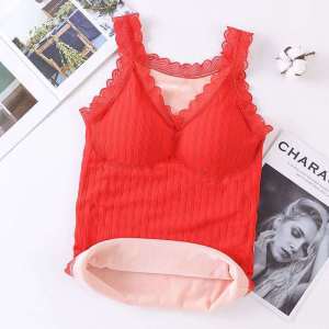 1989#FITZCO Tanktop Renda Pakaian Dalam Wanita Singlet Premium Beludru