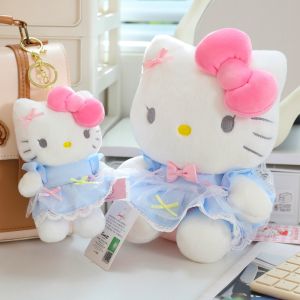 Original with Tag Sanrio Doll Anime Figure Sapphire 3 Styles Geniune Hello Kitty Doll Kawaii Creative Plush Doll Personalized Girls Pillow Childrens Toys Christmas Birthday Gift 三丽鸥玩偶