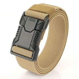 GAOSU Khóa hợp kim Thắt lưng nylon nam Đàn hồi Có thể điều chỉnh Thắt lưng quần jean Thường ngày Đơn giản Thắt lưng Nam/Nam giới