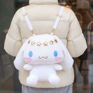 BANDA Childrens Gifts Kawaii Anime Cinnamorol Suffed Toys Pochacco Plush Backpacks Plush Shoulder Bag Mymelody Kuromi