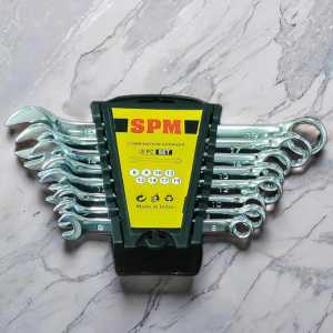 SPM Set Spanner Kombinasi 8 Pcs Warna Metalik - Kunci U Alat Pintar 8-19MM