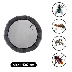 Rain Barrel Leaf Filter Mesh Cover Adjustable Drawstring Bucket Screen Net Cover Barrel Keep Out Leaves Twigs Debris