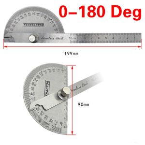 ALAT UKUR SUDUT Penggaris Busur Derajat 180 Derajat Sudut Goniometer Bahan Stainless Steel