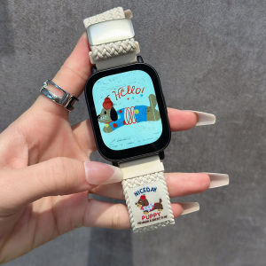 Cartoon Cute Dachshund Dog Nylon Magnetic Buckle Band Strap For Redmi Watch 5 Active/Lite watchband