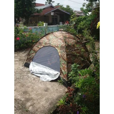 Termurah Tenda Dome Loreng Kamuflase Ultralight Kapasitas 4-5 Orang Bisa COD